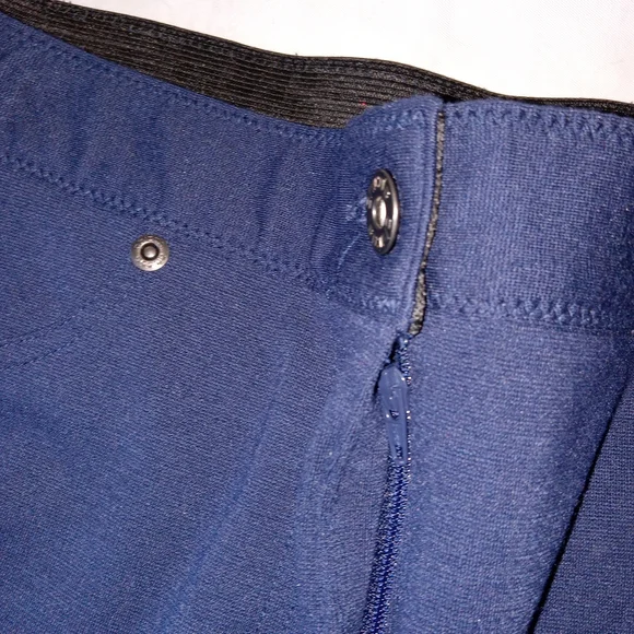 Chicos Blue High Waisted Straight Pants 1- 8/10 - Picture 8 of 9